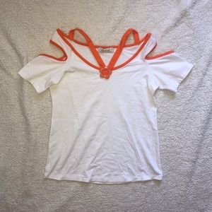 Derpouli Cold Shoulder Top Women size GR 2